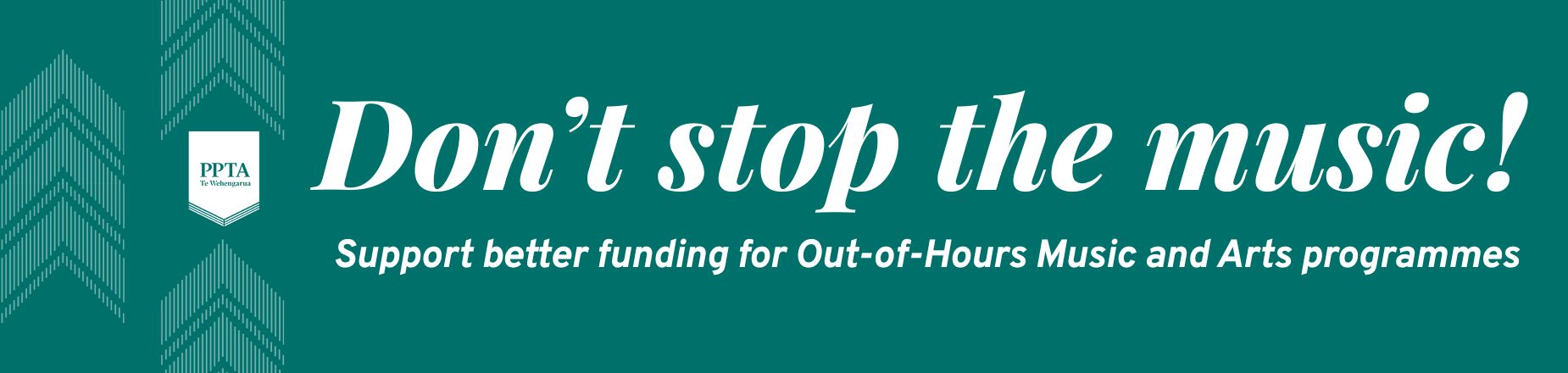 Don't Stop the Music Banner